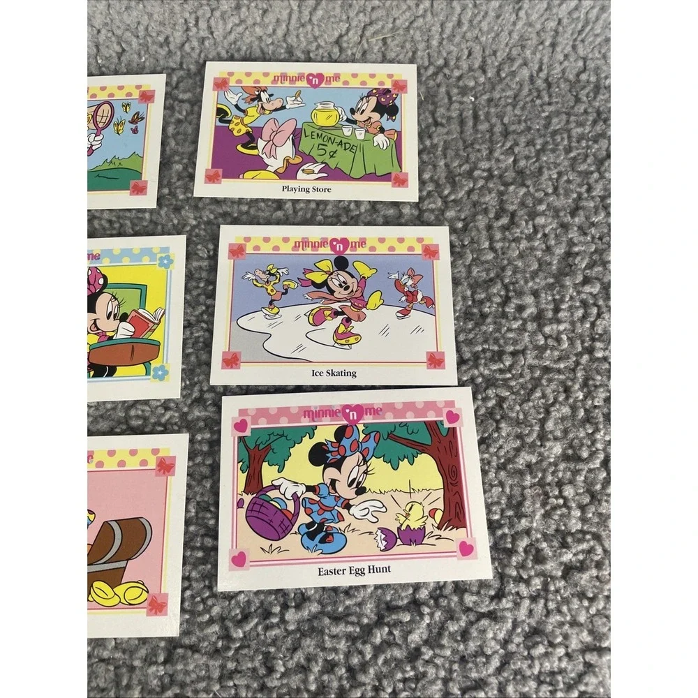 1991 Walt Disney Co Minnie 'n Me Minnie Mouse Daisy Duck Trading Card lot‎ Of 12